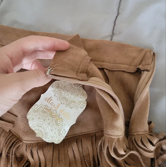 Altar'd State Fringe Mini Skirt - Picture 4 of 5